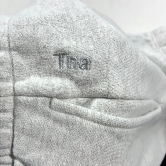 TNA Aritzia Gray Elastic Waist Pull On Fleece Jogger Boyfriend Sweatpants Size L - Picture 6 of 8